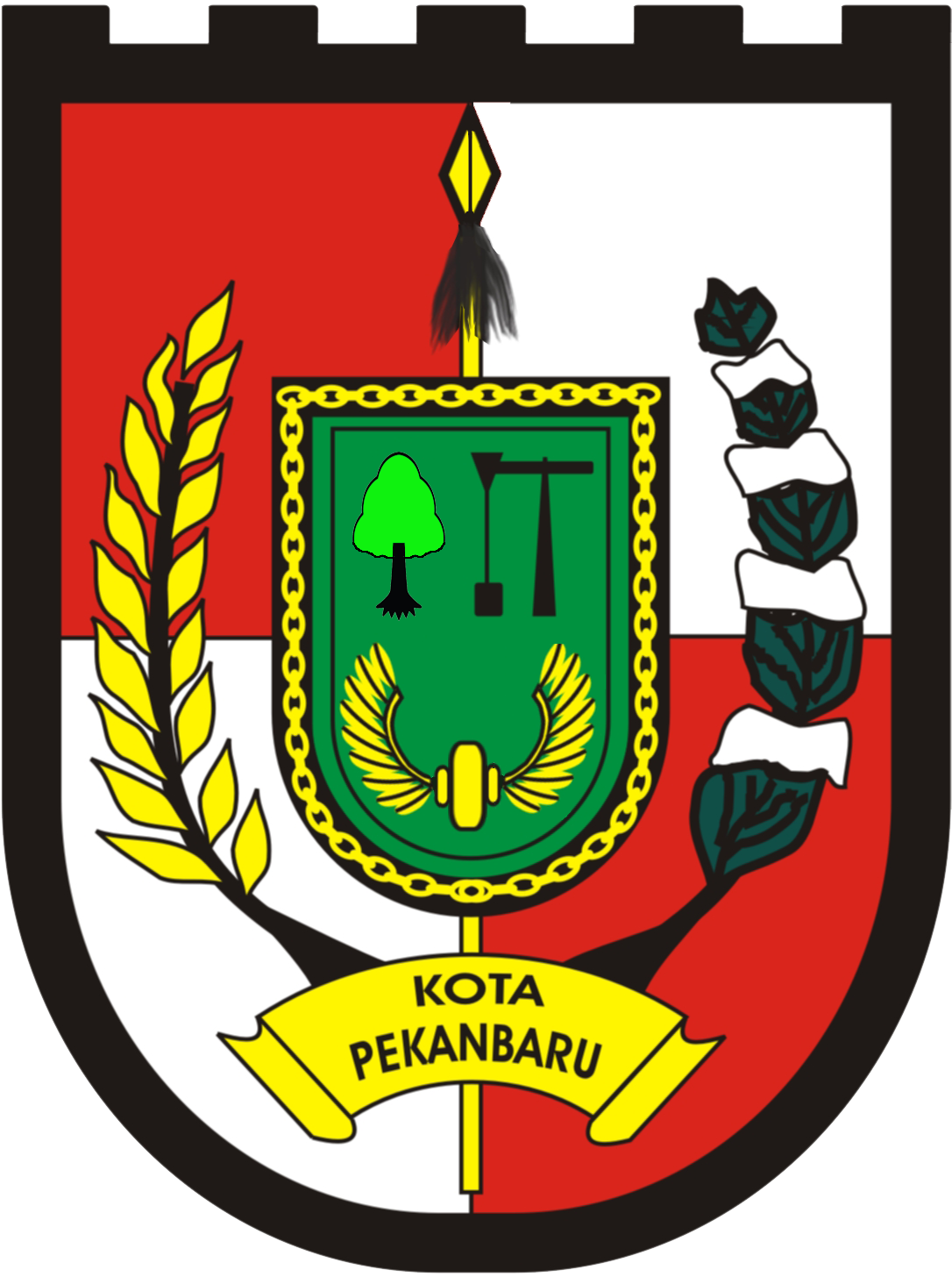 Logo Kota Pekanbaru Dark